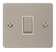 Scolmore FPPN411WH Define Pearl Nickel Flat Plate Ingot 10a 1gang 2way Switch  Scolmore - Sparks Warehouse