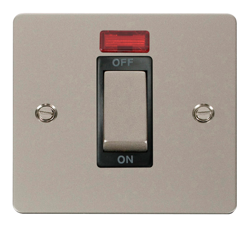 Scolmore FPPN501BK Define Pearl Nickel Ingot 1g 45a Dp Switch Neon Bk  Scolmore - Sparks Warehouse