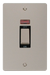 Scolmore FPPN503BK Define Pearl Nickel Ingot 2g 45a Dp Switch Neon Bk  Scolmore - Sparks Warehouse