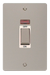 Scolmore FPPN503WH Define Pearl Nickel Ingot 2g 45a Dp Switch Neon Wh  Scolmore - Sparks Warehouse