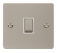 Scolmore FPPN722WH Define Pearl Nickel Flat Plate Ingot 20a 1gang Dp Sw W/o F/o  Scolmore - Sparks Warehouse