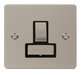 Scolmore FPPN751BK Define Pearl Nickel Flat Plate Ingot 13a Switch Spur W/o F/o  Scolmore - Sparks Warehouse