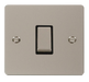 Scolmore FPPNBK-SMART1 - 1G Plate 1 Aperture Supplied With 1 x 10AX 2 Way Ingot Retractive Switch Module - Black Define Scolmore - Sparks Warehouse
