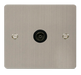 Scolmore FPSS065BK Define Stainless Steel Flat Plate Single Coaxial Socket  Scolmore - Sparks Warehouse