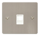 Scolmore FPSS115WH Define Stainless Steel Flat Plate Single Rj11 Telephone Socket  Scolmore - Sparks Warehouse