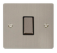 Scolmore FPSS411BK Define Stainless Steel Flat Plate Ingot 10a 1gang 2way Switch  Scolmore - Sparks Warehouse