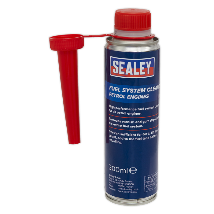 Sealey - FSCP300 Fuel System Cleaner 300ml - Petrol Engines Consumables Sealey - Sparks Warehouse