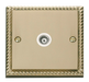 Scolmore GCBR158WH - Single Isolated Coaxial Socket Outlet - White Deco Scolmore - Sparks Warehouse