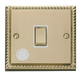 Scolmore GCBR522WH - 20A 1 Gang DP ‘Ingot’ Switch With Flex Outlet - White Deco Scolmore - Sparks Warehouse