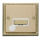 Scolmore GCBR550WH - 13A Fused ‘Ingot’ Connection Unit With Flex Outlet - White Deco Scolmore - Sparks Warehouse
