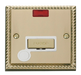 Scolmore GCBR553WH - 13A Fused ‘Ingot’ Connection Unit With Flex Outlet + Neon - White Deco Scolmore - Sparks Warehouse
