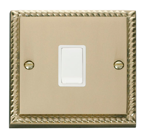 Scolmore GCBR622WH - 20A 1 Gang DP Switch - White Deco Scolmore - Sparks Warehouse