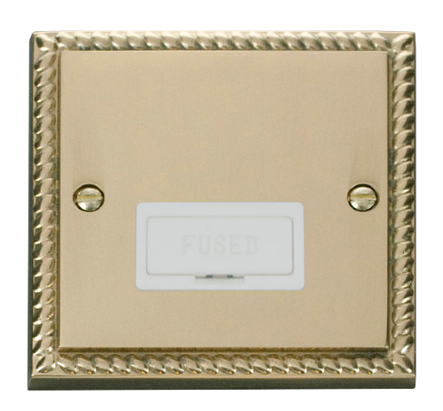 Scolmore GCBR650WH - 13A Fused Connection Unit - White Deco Scolmore - Sparks Warehouse