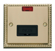Scolmore GCBR653BK - 13A Fused Connection Unit With Neon - Black Deco Scolmore - Sparks Warehouse