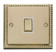 Scolmore GCBR722WH - 20A 1 Gang DP ‘Ingot’ Switch - White Deco Scolmore - Sparks Warehouse
