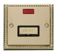 Scolmore GCBR753BK - 13A Fused ‘Ingot’ Connection Unit With Neon - Black Deco Scolmore - Sparks Warehouse