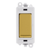 Scolmore GM2001PWBR -  20AX 1 Way Switch Module - White - Polished Brass GridPro Scolmore - Sparks Warehouse