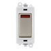 Scolmore GM2018NPWPN -  20AX Double Pole Switch With Neon Module - White - Pearl Nickel GridPro Scolmore - Sparks Warehouse