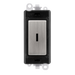 Scolmore GM2046BKSS -  20AX Double Pole Keyswitch Module - Black - Stainless Steel GridPro Scolmore - Sparks Warehouse