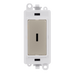 Scolmore GM2046PWPN -  20AX Double Pole Keyswitch Module - White - Pearl Nickel GridPro Scolmore - Sparks Warehouse