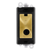Scolmore GM2047-LBKSB -  13A Fused (Lockable) Module - Black - Satin Brass GridPro Scolmore - Sparks Warehouse