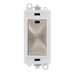 Scolmore GM2047PWBS -  13A Fused Module - White - Brushed Stainless GridPro Scolmore - Sparks Warehouse