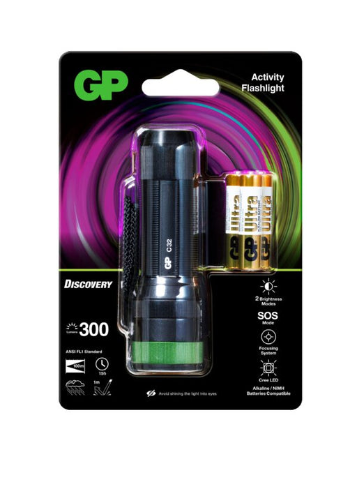 GP BATTERIES - GP Discovery LED C32 Outdoor Torch with 3AAA Batteries