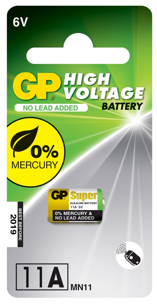 GP BATTERIES - GP Alkaline High Voltage 11A card of 1