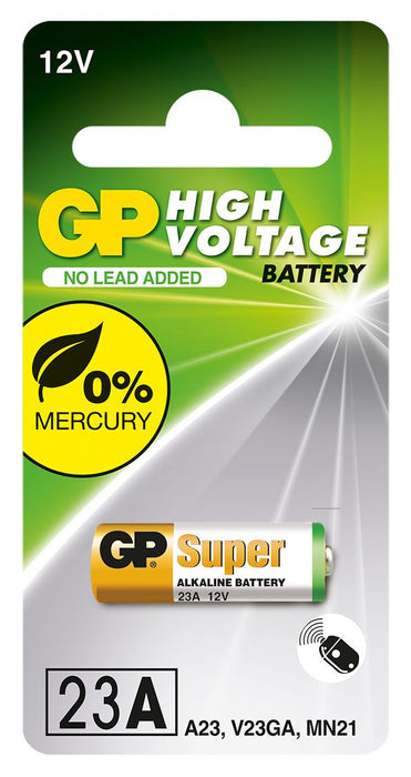 GP BATTERIES - GP Alkaline High Voltage 23AE card of 1