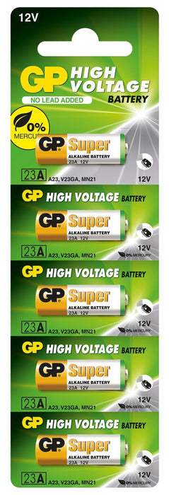 GP BATTERIES - GP Alkaline High Voltage 23AE card of 5