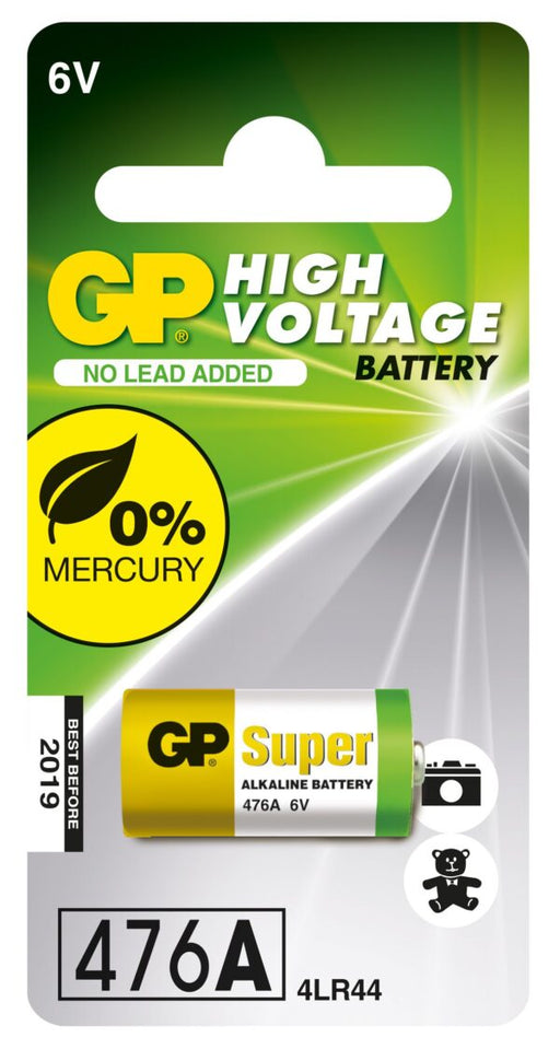GP BATTERIES - GP Alkaline High Voltage 476A card of 1