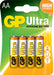 GP BATTERIES - GP AA Battery Ultra Alkaline Card of 4