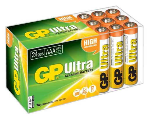 GP BATTERIES - GP AAA Battery Ultra Alkaline 24PK