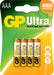 GP BATTERIES - GP AAA Battery Ultra Alkaline Card of 4