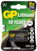 GP BATTERIES - GP 9V Lithium Battery card of 1