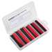 Sealey - HST100BR Heat Shrink Tubing Assortment 95pc 100mm Black & Red Consumables Sealey - Sparks Warehouse