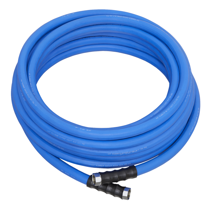 Sealey - HWH30M Hot & Cold Rubber Water Hose Hex Ø19mm 30m Heavy-Duty Janitorial, Material Handling & Leisure Sealey - Sparks Warehouse