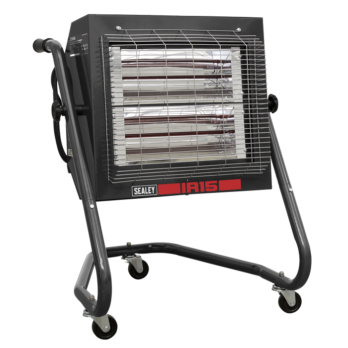 Sealey - IR15 1.4/2.8kW Infrared Halogen Heater Heating & Cooling Sealey - Sparks Warehouse