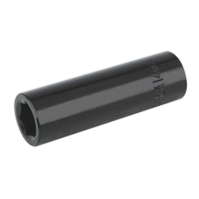 Sealey - IS1214D Impact Socket 14mm Deep 1/2"Sq Drive Hand Tools Sealey - Sparks Warehouse