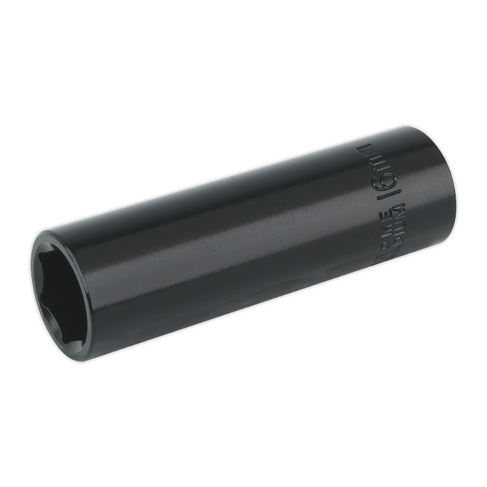 Sealey - IS1216D Impact Socket 16mm Deep 1/2"Sq Drive Hand Tools Sealey - Sparks Warehouse