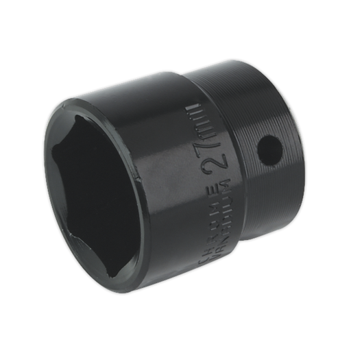 Sealey - IS1227 Impact Socket 27mm 1/2"Sq Drive Hand Tools Sealey - Sparks Warehouse