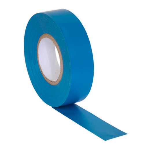 Sealey - ITBLU10 PVC Insulating Tape 19mm x 20m Blue Pack of 10 Consumables Sealey - Sparks Warehouse