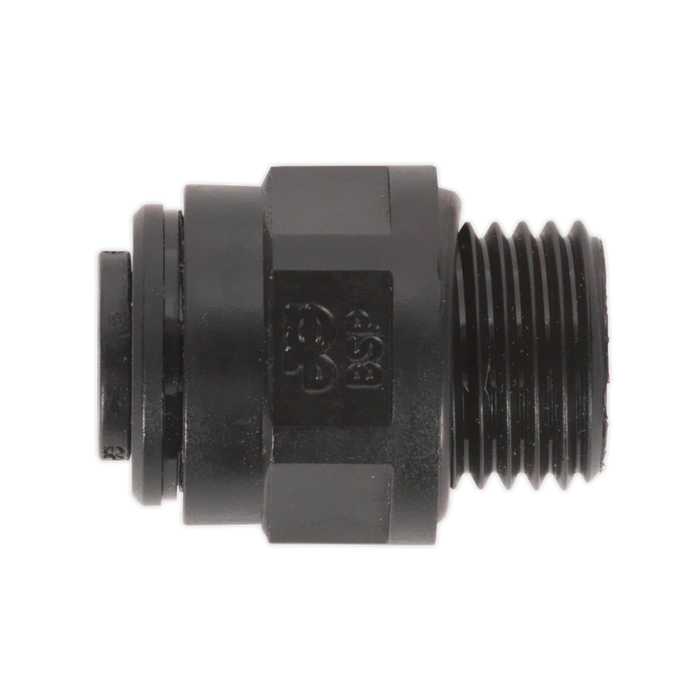 Sealey - JGC1014 Straight Adaptor 10mm x 1/4"BSP Pack of 5 (John Guest Speedfit® - PM011012E) Consumables Sealey - Sparks Warehouse