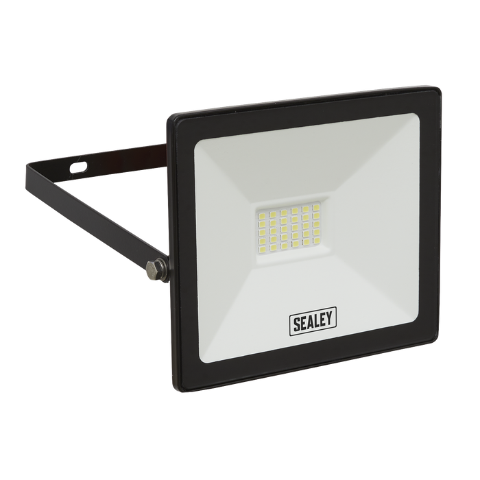 Sealey - LED112 Extra Slim Floodlight with Wall Bracket 20W SMD LED Lighting & Power Sealey - Sparks Warehouse