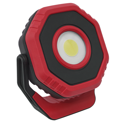 Sealey - LED1400PR Rechargeable Pocket Floodlight with Magnet 360° 14W COB LED - Red Lighting & Power Sealey - Sparks Warehouse