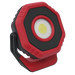 Sealey - LED1400PR Rechargeable Pocket Floodlight with Magnet 360° 14W COB LED - Red Lighting & Power Sealey - Sparks Warehouse