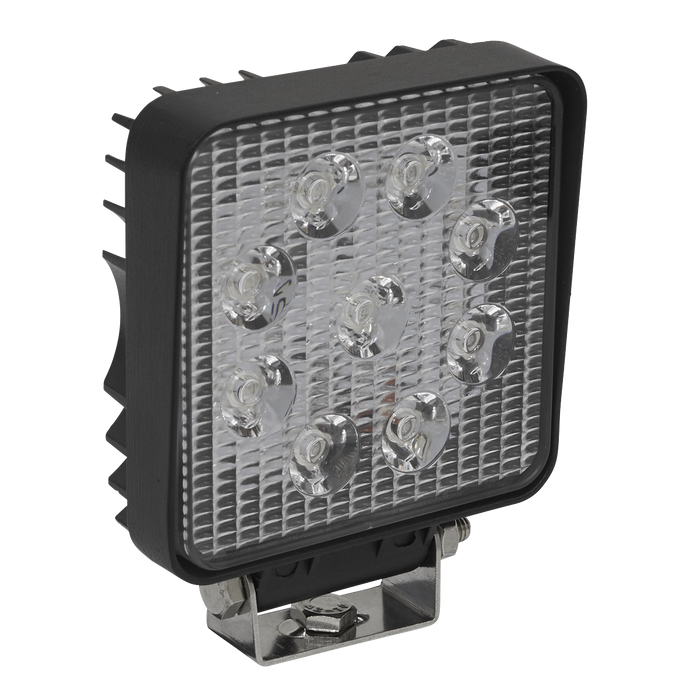 Sealey - LED3S Square Work Light with Mounting Bracket 27W LED Lighting & Power Sealey - Sparks Warehouse