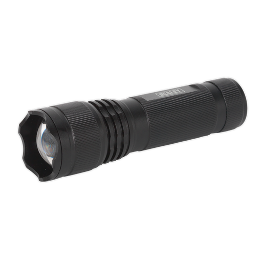 Sealey - LED444 Aluminium Torch 3W XPE CREE LED Adjustable Focus 3 x AAA Cell Lighting & Power Sealey - Sparks Warehouse