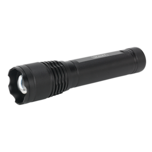 Sealey - LED447 Aluminium Torch 10W T6 CREE LED 2 x D Cell Lighting & Power Sealey - Sparks Warehouse