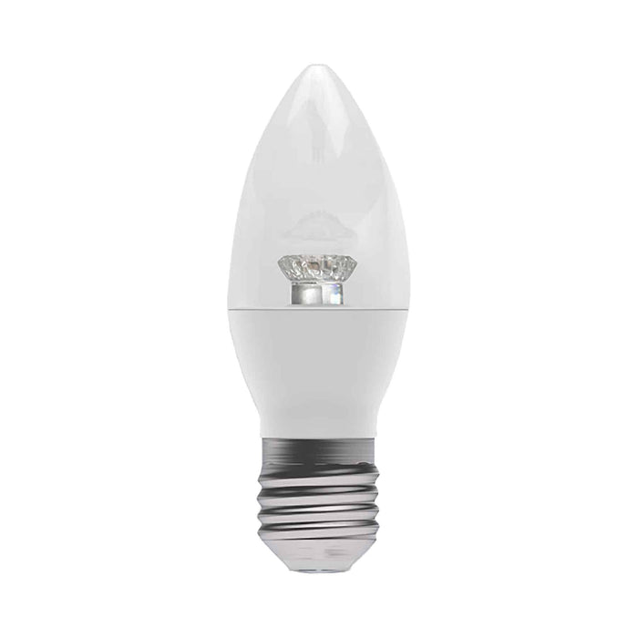 Bell 5013588058221 Non-Dimmable 7W LED ES Edison Screw E27 Candle Warm 2700K
  500lm Clear Light Bulb